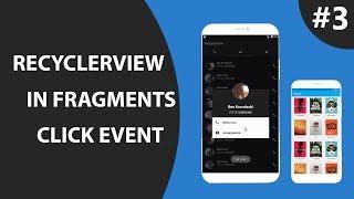 Fragment with RecyclerView Part 3 : item Click Listener Event : Show Custom dialog Box