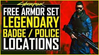 Cyberpunk 2077 - Full FREE Legendary Badge / Police Clothing / Armor Set Locations