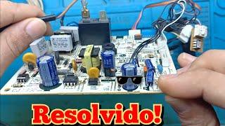 Ar condicionado LG não liga, placa EAX61110207, chiado alto + capacitor seco .. resolvido ️️