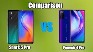 Tecno pouvoir 4 pro vs Tecno spark 5 pro | Comparison | Which One is best ??