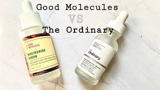 Good Molecules Vs The Ordinary Niacinamide serum | Which is better ? #goodmolecules#theordinary