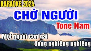 Chờ Người Karaoke Tone Nam Nhạc Sống gia huy beat