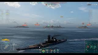 World Of Warships Random Battle Gameplay With MUSASHI