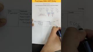 GST Journal Entries in 60 Second #journalentries #tally #gst #accounting#journalentry #purchasegst