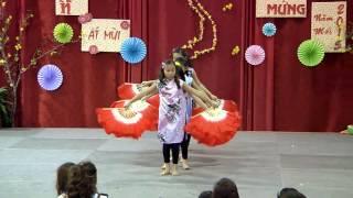 Tet Children Dance - Fan Dance and Ribbon Children Dance - Lunar new Year