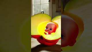 Unbelievable Apple Transformation into a Real Baby! " #animationkiduniya