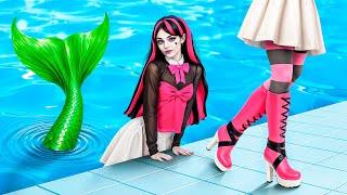 From Nerd Mermaid To Beauty Draculaura Monster High / What If Gadgets From Tik Tok Were People!