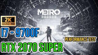 Metro: Exodus — EXTREME Settings (DLSS off/on): 1440p (9700F & 2070 Super) | Performance Test