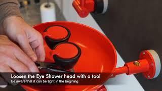 How to replace the Eye Shower heads without flowfix