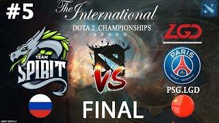 КАРТА СТОИМОСТЬЮ В 18 МИЛЛИОНОВ!Spirit vs PSG LGD Карта #5 BO5 GRAND FINAL   The International 10