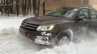 VW TIGUAN ГРЕБЕТ КАК ТАНК В ОЧЕНЬ ГЛУБОКОМ СНЕГУ!