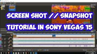 How to take Screen Shots / Sony Vegas 15