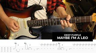 Maybe I'm a Leo Guitar Solo Lesson With TAB Deep Purple