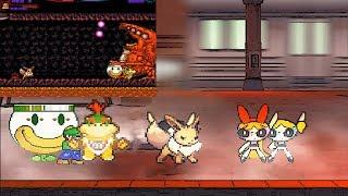 Mugen : Team Bowser Jr & Eevee + Luigi (Two Battle) (Request)