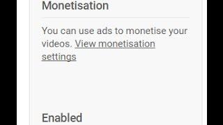 How to reinstated Monetization