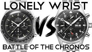 Which Chronograph is Better? IWC Pilot vs Omega Speedmaster