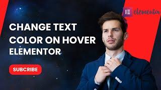 Change text color on hover elementor free