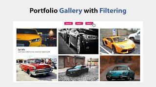 How To Create a Portfolio Gallery with Filtering and Effect - HTML, CSS & JavaScript