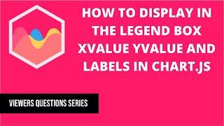 How to display in the legend box xvalue yvalue and labels in Chart.js