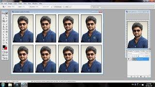 How to Create Passport size photo in Adobe Photoshop 7.0 in Telugu | VSJ Tech Telugu