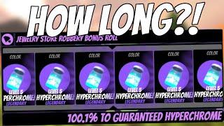HOW LONG DOES IT TAKE TO GET HYPERCHROME LEVEL 5 in Roblox Jailbreak?
