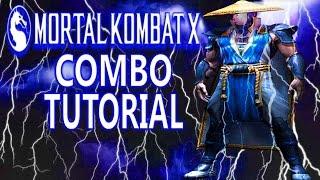 Mortal Kombat X RAIDEN Combos - THUNDER GOD Combo Tutorial
