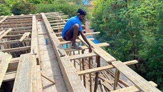 Technology of Roof Extra slab Formwork Accurately|Roof Centring|Roof Construction