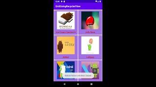 Android GridLayoutManager Example With RecyclerView
