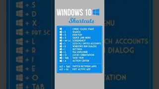 window 10 shortcut key #computer fundamental #shortcutkeys #computerknowledge #computer  counts