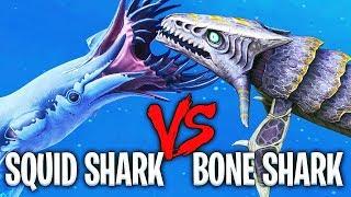 *NEW* SQUID SHARK VS. BONE SHARK - Subnautica Below Zero