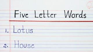 Five Letter Words