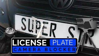 Home Made Licence Plate Blocker