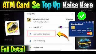 How to top up in Free Fire using ATM card | Top Up in Free Fire using Debit Card | Free Fire