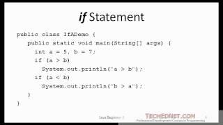 Java Beginner 5 - Decision Making, if, switch statements