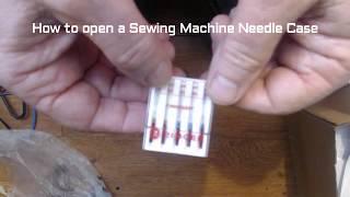 How to open a Sewing Machine Needle Case