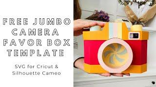 FREE SVG download - DIY 3D paper interactive camera - digital files for Cricut and Silhouette Cameo