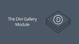 The Divi Gallery Module