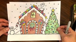 How to Draw Gingerbread House