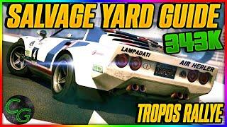 GTA 5 Online Salvage Yard Guide: EASY $343K Tropos Rallye! (Fast Money Method) 