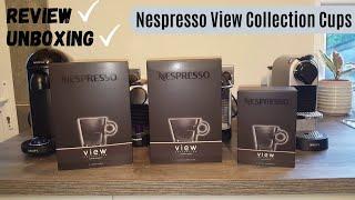 Nespresso View Cups Review & UNBOXING | Espresso Lungo Cappuccino | Barista Maker Flat White Recipe