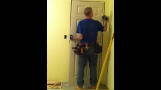 Learn how to install a door in less then 15 mins