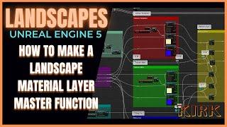 How To Make a Landscape Material Layer Master Function | TIME-LAPSE