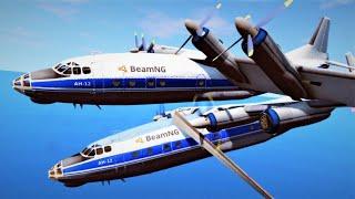 Mid-air Collision Airplane Crashes BeamNG.drive