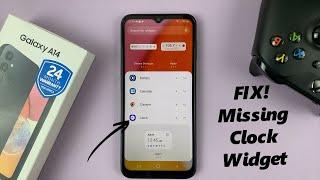 Clock Widget Missing On Samsung Galaxy A14 - FIX