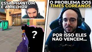 SACY COMENTA SOBRE O PONTO FRACO DOS TIMES COREANOS! A MELHOR SKIN DE PHANTOM DO VALORANT - CLIPS