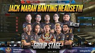 SERU PARAH! JACK SAMPAI BANTING HEADSET!! RRQ ENDEAVOUR VS RRQ EPIC - DOWNTOWN #REACT