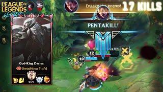 PRO DARIUS INSANE PENTAKILL | BARON LANE GAMEPLAY | WILDRIFT