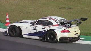 3x BMW Z4 GT3 Racing Hard! - LOUD V8 Sounds!