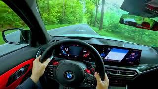 2024 BMW M3 Competition xDrive : POV Drive | Unleashing the Power