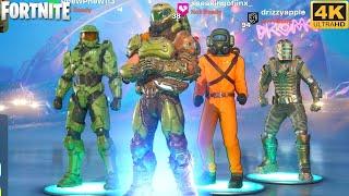 Halo x Doom x Lethal Company x Dead Space Squads Match - Fortnite (4K 60FPS)